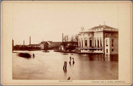 Het gebouw van de sociëteiten 'Bellevue' en 'Concordia' aan de Singelgracht (Leidsekade), 010005001720 photo