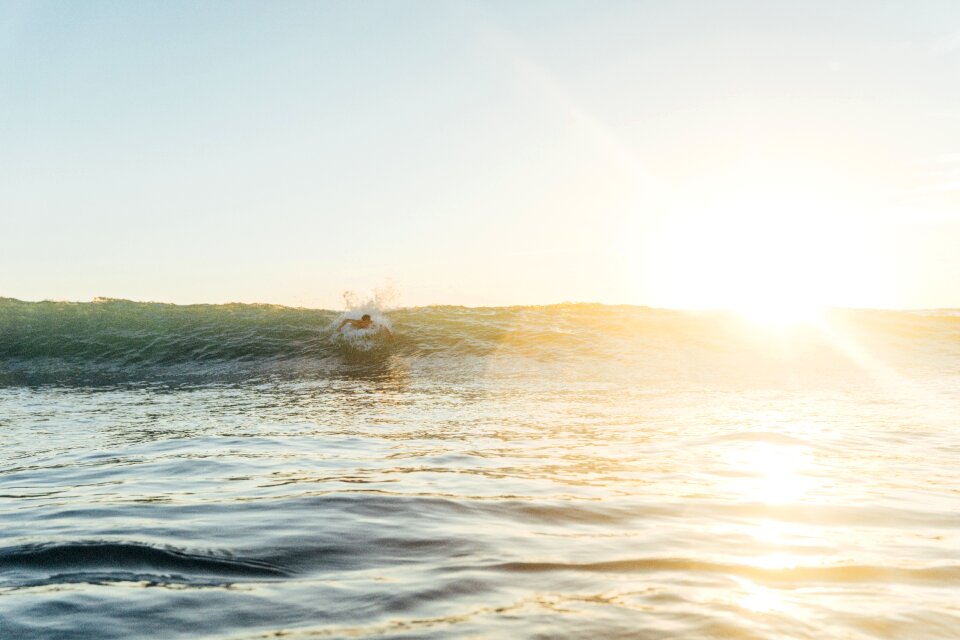 Waves nature people