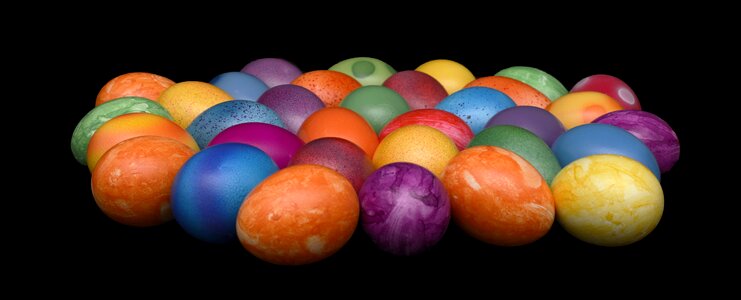 Happy easter color easter theme