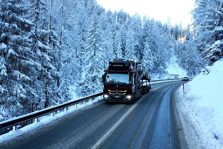 Snow biel mountains