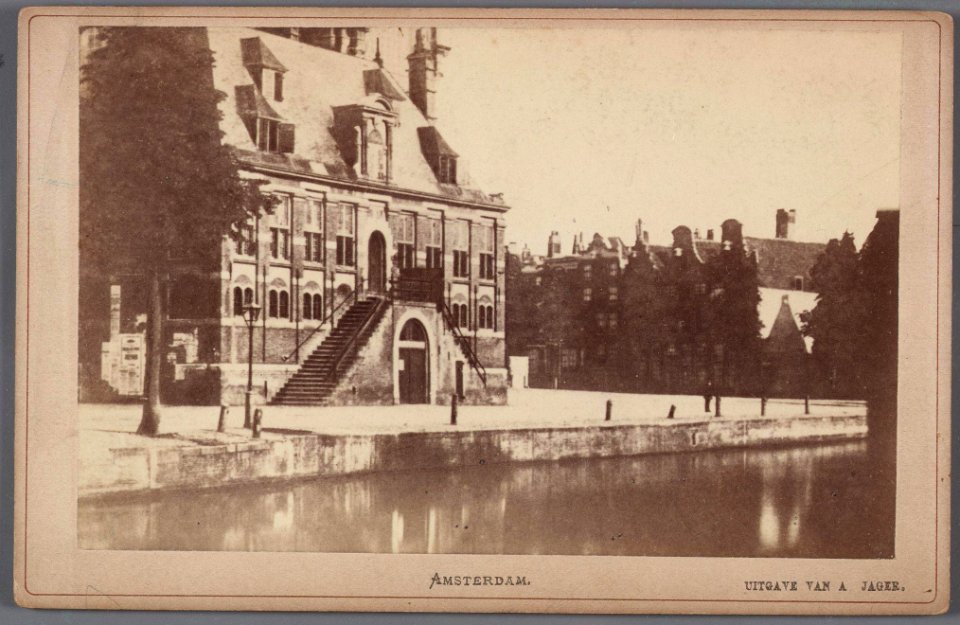 Het voormalige Waaggebouw op de Westermarkt, de Westerhal, afgebroken in 1857