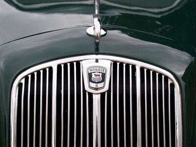 Morris car grill badge