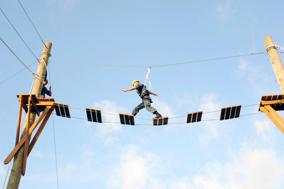 High ropes course at Naval Station Newport DVIDS324495