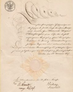 Heußinger,August Ordinierung 1857 Berlin