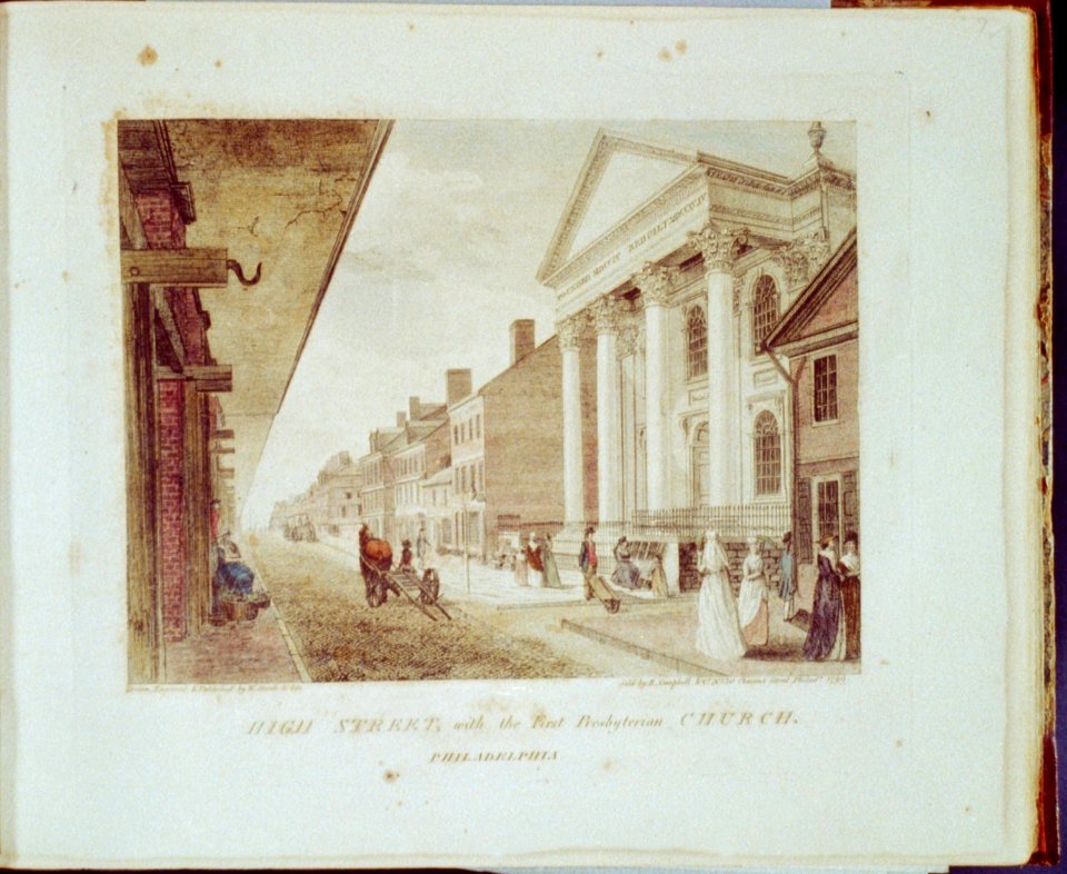 High Street, with the First Presbyterian Church - Philadelphia LCCN2002718870