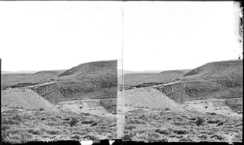 High trestle work, between tunnel number 2 and Wasatch. Summit County, Utah. - NARA - 517343