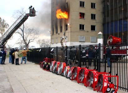 High-Rise Fire Test; Positive Pressure Ventilation Fans (5887635011)