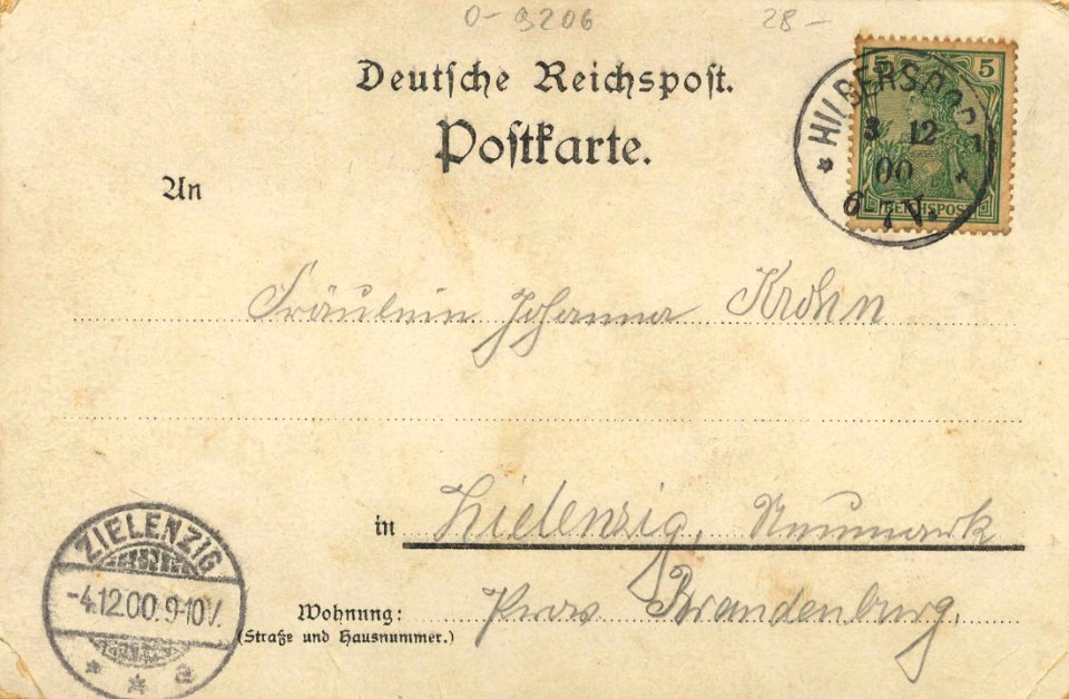 Hilbersdorf, Sachsen - Waldschlösschen Hilbersdorf (back) (Zeno Ansichtskarten)