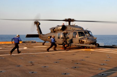 HH-60G 56th RS on USS Ponce (LPD-15) off Libya 2011