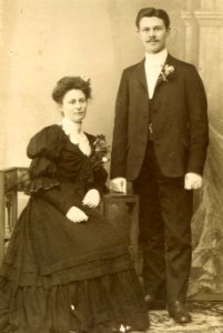 Hilda & Jacob Ridderstedt 1907 photo