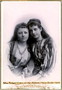 Hildegard Lindzén & Olga Andersson, porträtt - SMV - H1 062