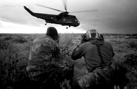 HH-3A HC-9 takes off at Mountain Home AFB 1983