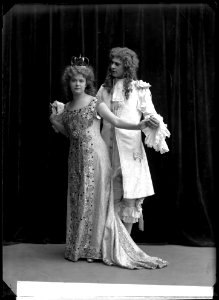Hildur Lithman and Gustaf Råfelt in Folkans dollarprinsessa at Folkteatern 1909 - SMV - GL114