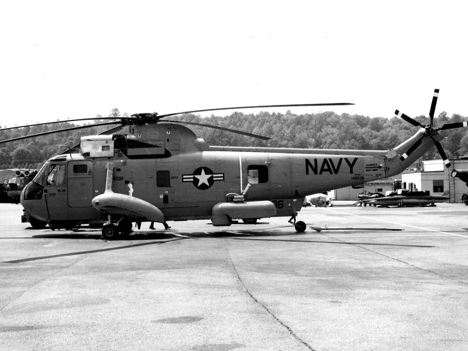 HH-3A Sea King with minigun pod c1970