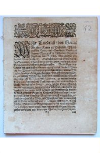 Hilfeersuchen Friedrich V. an die Reichsstände C-L 011