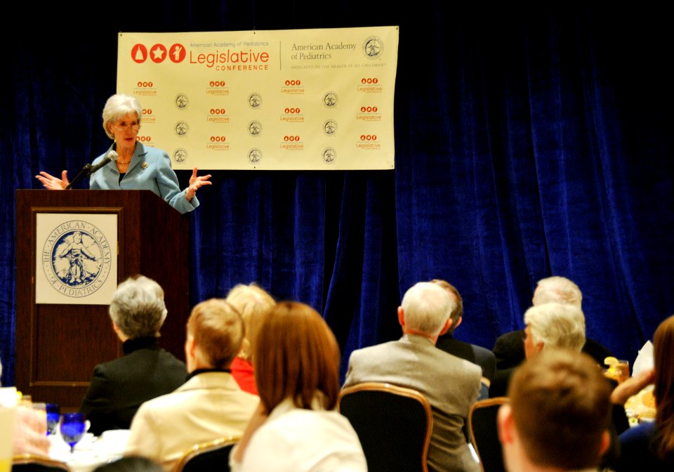 HHS Secretary Sebelius delivers remarks at the 2011 American Academy of Pediatrics Legislative Conference on Monday March 14 (Pic 2)