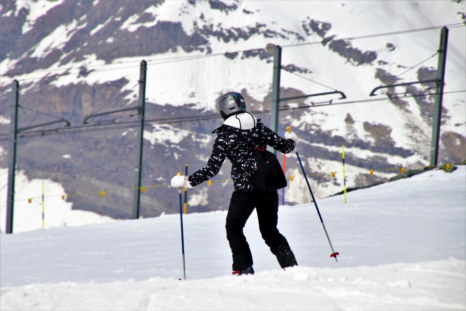 Skier snow winter photo
