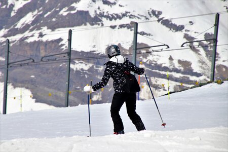 Skier snow winter