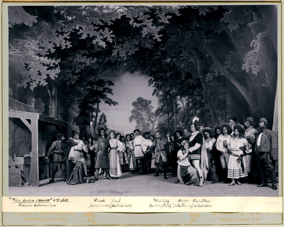 Hin ondes snaror, Svenska teatern 1900. Föreställningsbild - SMV - H11 008