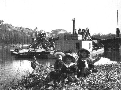 Hildebrandt - Städtischer Bagger auf dem Neckar ca.1913 (TSiW063)