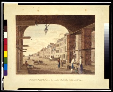 High Street, From the Country Market-place, Philadelphia LCCN2002718872