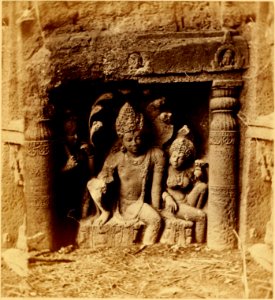 Hindoo Sculpture, Chaitya No. 19—Ajunta
