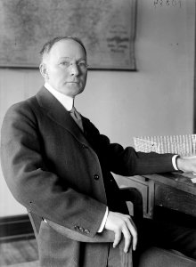 HINES, WALKER D. DIRECTOR GENERAL, U.S.R.R. ADM., JANUARY 10, 1919. AT DESK LCCN2016868809 (cropped)