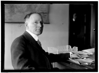 HINES, WALKER D. DIRECTOR GENERAL, U.S.R.R. ADM., JANUARY 10, 1919. AT DESK LCCN2016868810