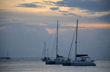 Sunset beach ship