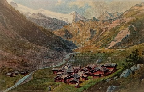 Hintertux Chromolithographie 1880 photo