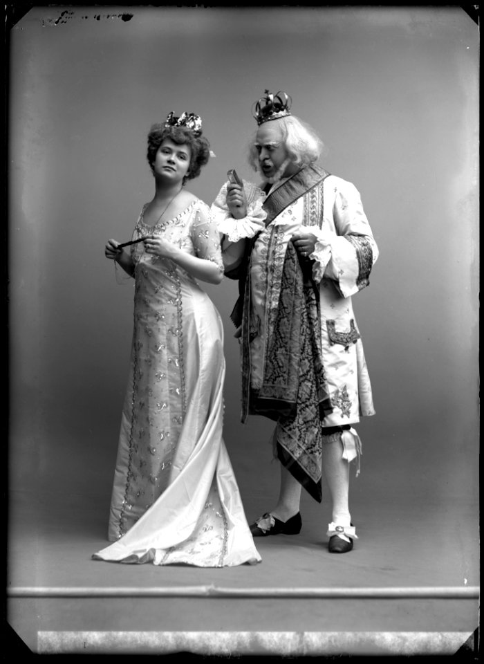 Hildur Lithman and Johan Strömberg in Folkans dollarprinsessa at Folkteatern 1909 - SMV - NS138
