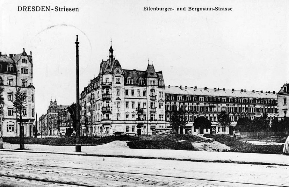 Hilera de casas bergmannstraße eilenburger straßebella época dresde