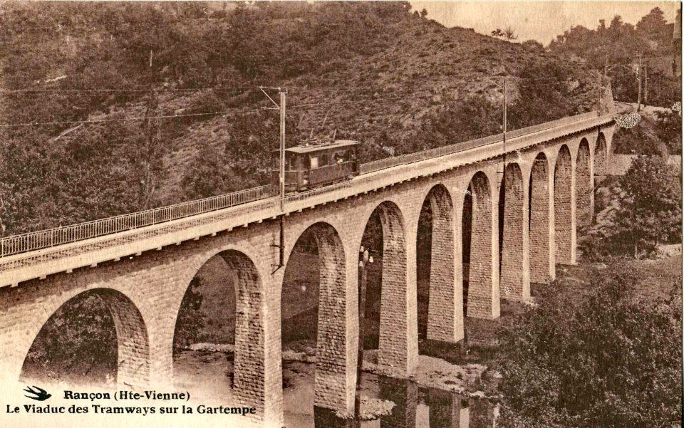 Hirondelle - RANCON - Le viaduc des Tramways sur la Gartempé