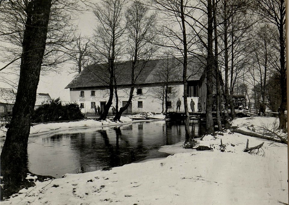 Hilfsplatz bei der Mühle an der Nida bei Bicoceda des I.R.84. (BildID 15539796)