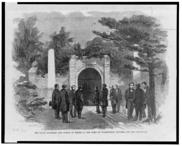 His Royal Highness the Prince of Wales at the tomb of Washington, October 1860 LCCN2002722627
