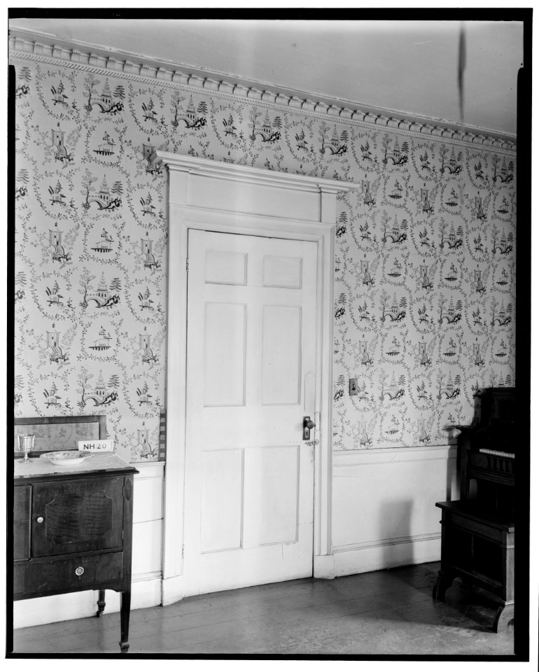 Historic American Buildings Survey L. C. Durette, Photographer April 1, 1936 DETAIL OF DINING ROOM - Governor Levi Woodbury House, Woodbury Avenue and Boyd Road, Portsmouth, HABS NH,8-PORT,123-10