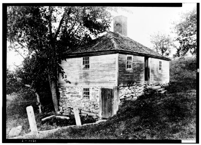 Historic American Buildings Survey L. C. Durette, Photographer PRINT from Durham Library GENERAL JOHN SULLIVAN'S OFFICE OR SLAVE QUARTERS - General John Sullivan House, Newmarket HABS NH,9-DUR,1-10