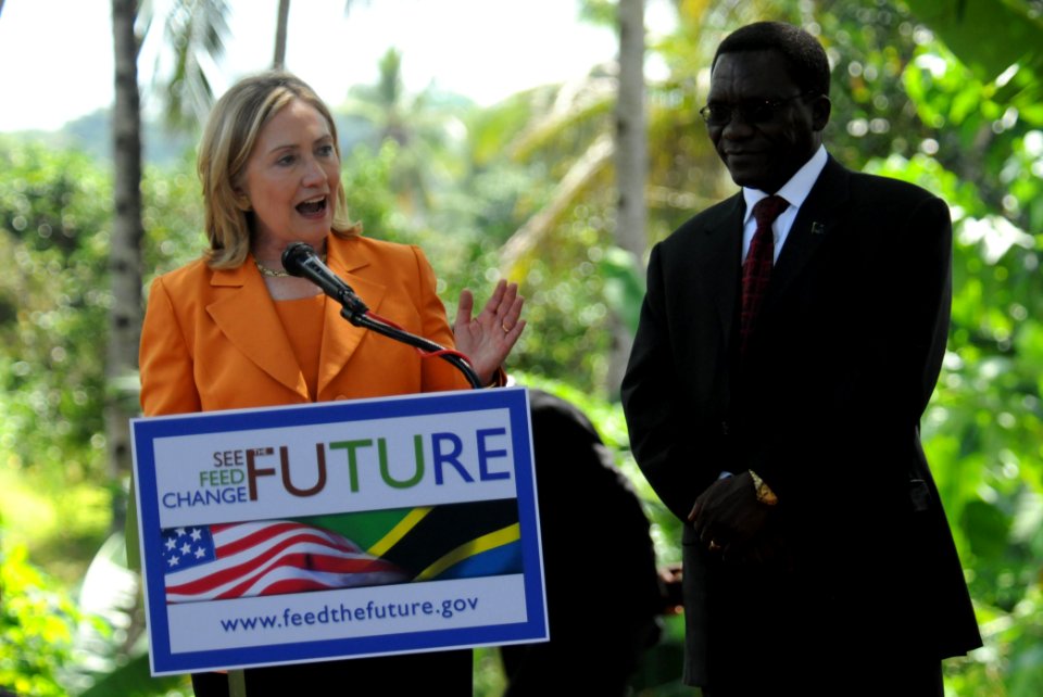 Hillary Clinton and Mizengo Pinda