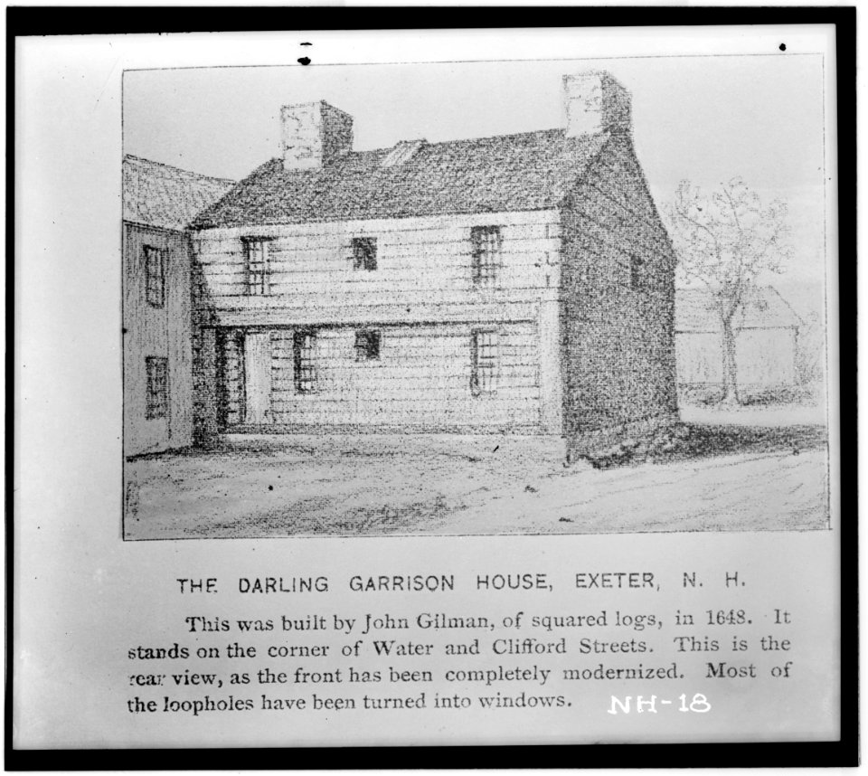 Historic American Buildings Survey L. C. Durette, Photographer Taken from THE HOUSES OF OUR FOREFATHERS, MAINE, NEW HAMPSHIRE, and VERMONT. By Edwin Whitefield, Reading, Mass. Pub. bu HABS NH,8-EX,2-2