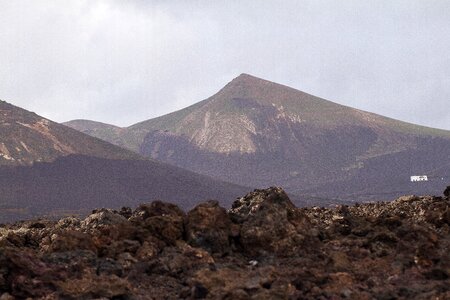Volcano lanzarote canary islands photo