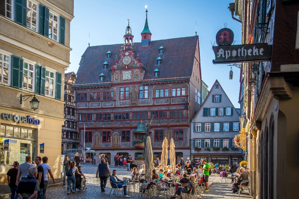 Town hall marketplace frescos