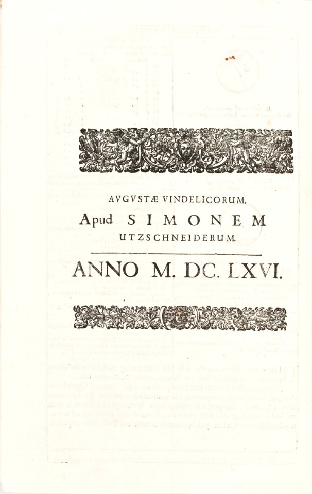 Historia coelestis från 1666 - Skoklosters slott - 97179