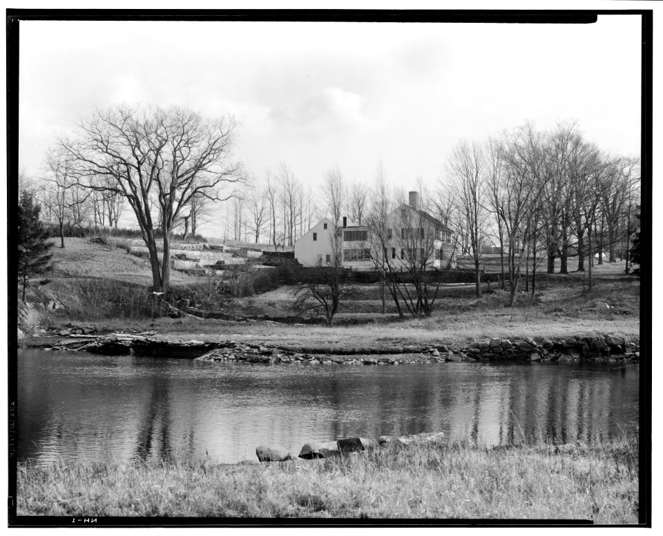 Historic American Buildings Survey L. C. Durette, Photographer March 19, 1937 GENERAL VIEW OYSTER RIVER AT HALF TIDE - General John Sullivan House, Newmarket Road, Durham, Strafford HABS NH,9-DUR,1-5