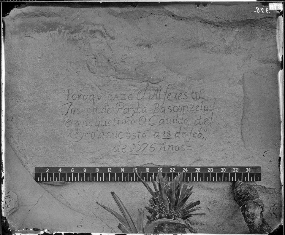 HISTORIC SPANISH RECORD OF THE CONQUEST, SOUTH SIDE OF INSCRIPTION ROCK, NEW MEXICO - NARA - 524329