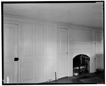Historical American Buildings Survey L. C. Durette, Photographer Nov. 10, 1936. FIREPLACE WALL SOUTH BED ROOM - Amos Seavey House, Beach Boulevard, Rye, Rockingham County, NH HABS NH,8-RY,1-18