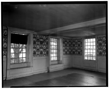 Historical American Buildings Survey L. C. Durette, Photographer Sept. 22, 1936 BED ROOM NO. 3 LOOKING NORTH, 1ST FLOOR - Gilman Garrison, Water and Clifford Streets, Exeter, HABS NH,8-EX,2-14
