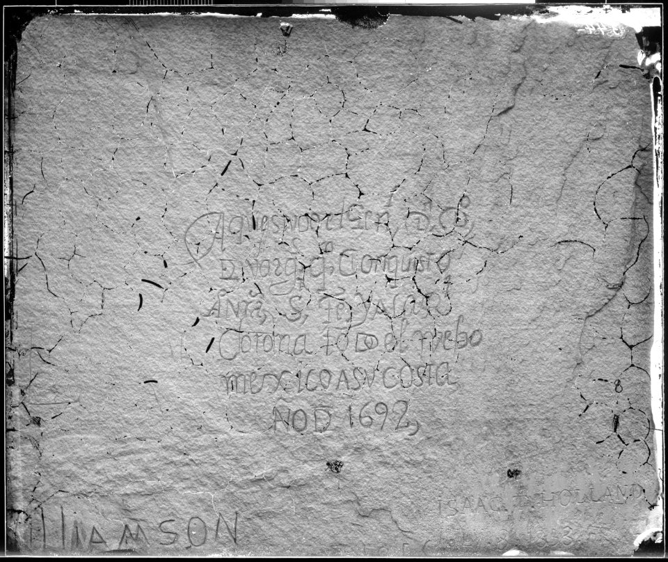HISTORIC SPANISH RECORD OF THE CONQUEST SOUTH SIDE OF INSCRIPTION ROCK, NEW MEXICO - NARA - 524295