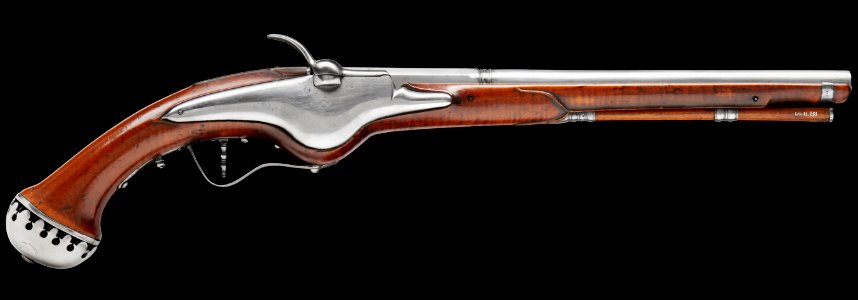 Hjullåspistol Aegidius Gsell - Firearms III - Livrustkammaren - 87476