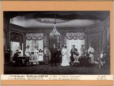 Historiska slottet, Dramatiska teatern 1902. Föreställningsbild - SMV - H13 031