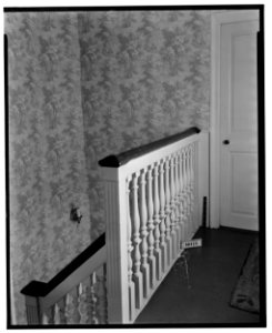 Historical American Buildings Survey L. C. Durette, Photographer Nov. 10, 1936. STAIRS FROM 2nd FLOOR - Amos Seavey House, Beach Boulevard, Rye, Rockingham County, NH HABS NH,8-RY,1-16